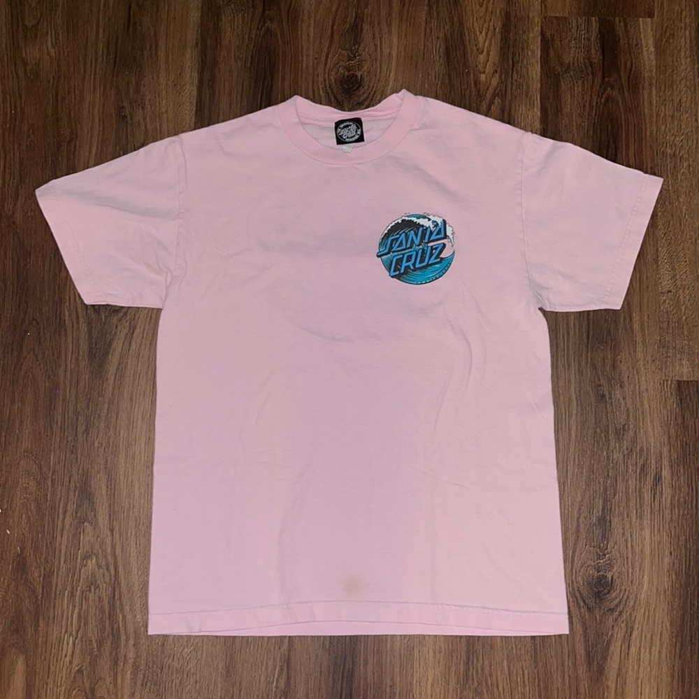 pink santa cruz t shirt